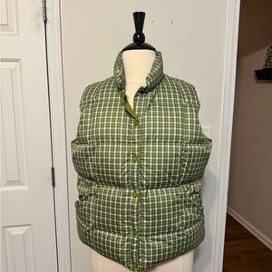 Lands' End Olive Green Puffer Vest